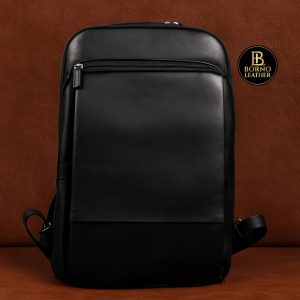 Borno Leather Minimalist Slim Backpack